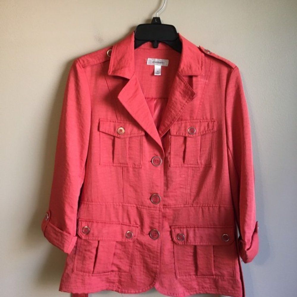 Dressbarn medium coral jacket